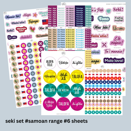 Stickers: Samoan Seki Set