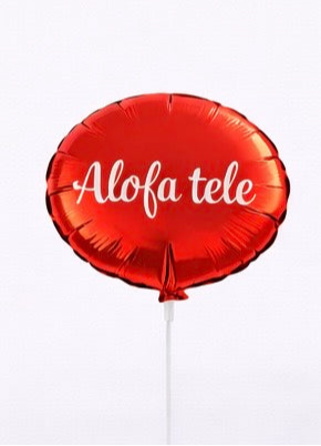 Samoan Celebration Foil Balloon – “Alofa tele” (10 inch)