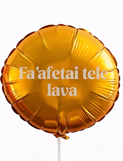 Samoan Celebration Foil Balloon – “Fa’afetai Tele Lava” (10 inch)